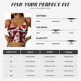 thumbnail image 5 of Uemuo Buffalo Plaid Love And Gnome Pattern Women's Sports Bra - High Impact Support, Breathable, and Comfortable Athletic Bra for Running, Yoga, and Workouts, 5 of 9