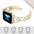 thumbnail image 6 of KOMI Diamond Metal Band Adds Sparkle to Your Watch - Compatible with Apple Watch Series 8/7/6/5/4/3/2/1Se/Ultra - Clover Is Simple and Stylish, Fits Women's Sizes 38mm 40mm 41mm 42mm 44mm 45mm 49mm, 6 of 7