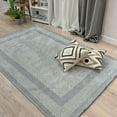 thumbnail image 4 of Alfa Rich 4x6 Light Gray Area Rugs for Living Room Bedroom Decor Cotton Washable Pet Friendly, 4 of 5