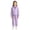 Q175 Purple, variant on Angala 2 Piece Outfits For Girls Notch Neck Long Sleeve Sweatshirt With Jogger Pants Set Girls Autumn Daily Wear Clothes