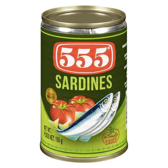 555 SARDINES TOMATO SAUCE SMALL 50/155g, 555 SARDINES TOMATO REG