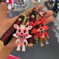 thumbnail image 3 of 5PCS Wholesale Cartoon Game Action Figure FNAF Freddy's Fazbear Bear Doll Model Toy Five Nights Freddy Keychain For Gift, 3 of 5