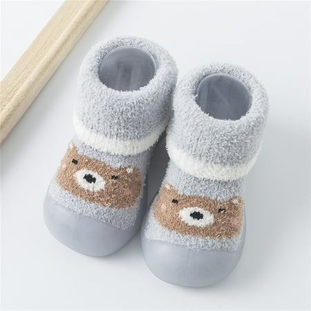 

Hunpta Toddler Shoes Kids Infant Baby Boys Girls Shoes First Walkers Thickened Warm Cute Cartoon Antislip Shoes Prewalker Sneaker