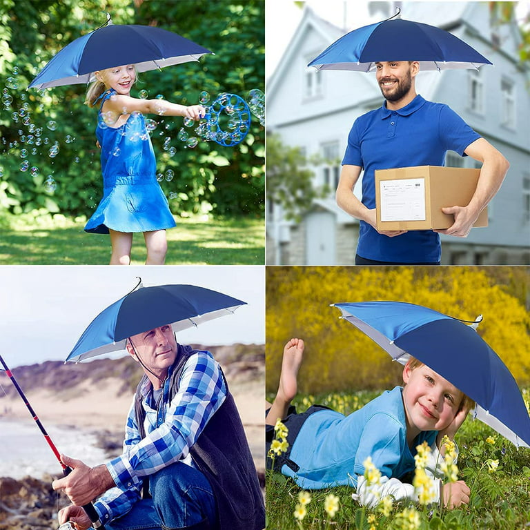 Dual Purpose Compact Size Outdoor Fishing Umbrella Hat, Folding