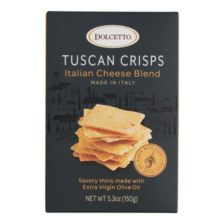 Dolcetto Italian Cheese Tuscan Crisps 5.3 oz.
