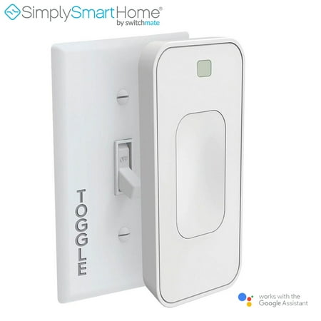 SimplySmartHome Motion Activated Instant Smart Light Switch Toggle That Listens 3 (White) - (Certified (Best Motion Light Switch)