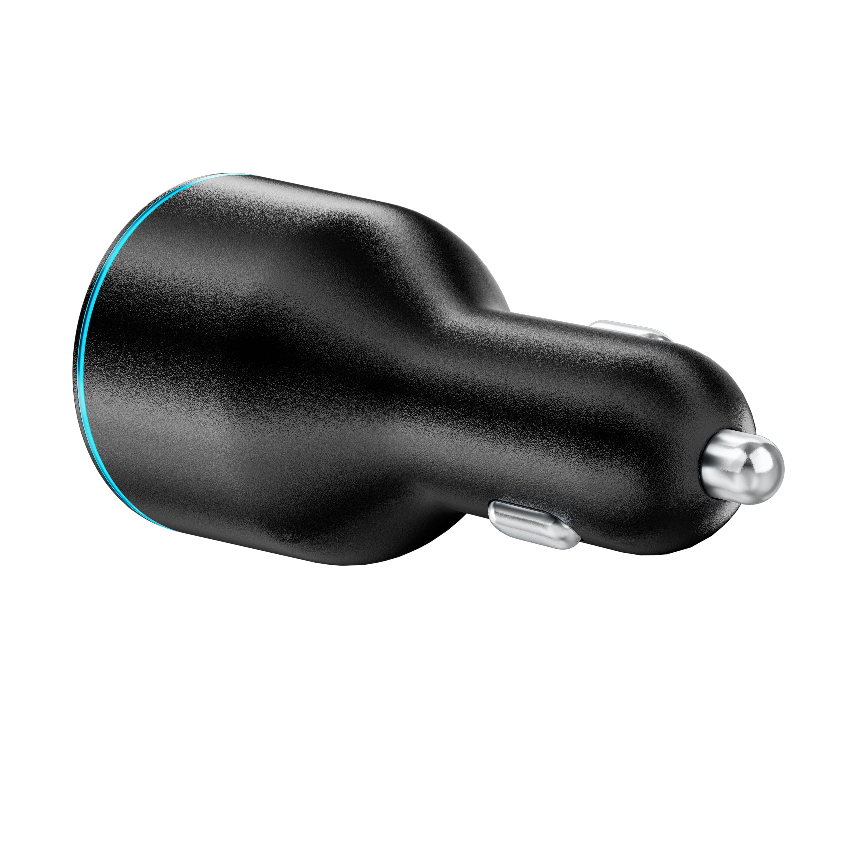Onn 62W Multi-Port USB-C/USB-A Car Charger, Fast Charging, USB-IF Certified, Foldable Plug, White - Compatible with iPhone, iPad, AirPods, Samsung Galaxy, Note, Pixel & More