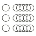 thumbnail image 1 of Uxcell 18Pcs Loose Leaf Binder Rings, 2 Inch Metal Open Card Rings Heavy Duty Book Rings for Key Index Card Rings Paper Rings Office, Black, 1 of 7