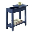thumbnail image 3 of Pemberly Row Table d'Appoint Contemporaine à Dessus Rabattable en Bois Bleu, 3 of 4