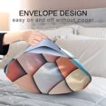 thumbnail image 4 of Yayeee Pillowcase Standard Size Set of 2 Satin Wrinkle Resistant Pillow Case, Blue Art Pattern, 4 of 7