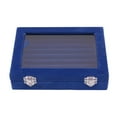 thumbnail image 2 of Rings Earring Organizer Tray with Clear Lid, Jewelry Display Box 7 Slots Velvet Ring Storage Display Case Clear Lid 7 Slot Ring Organizer Box Jewelry Case Jewellery Display Storage, 2 of 7