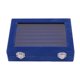 thumbnail image 1 of Caja para presentación de joyas, 7 ranuras, vitrina de almacenamiento de anillos de terciopelo con tapa transparente para anillos, joyas, pendientes, collar, azul, 1 of 5
