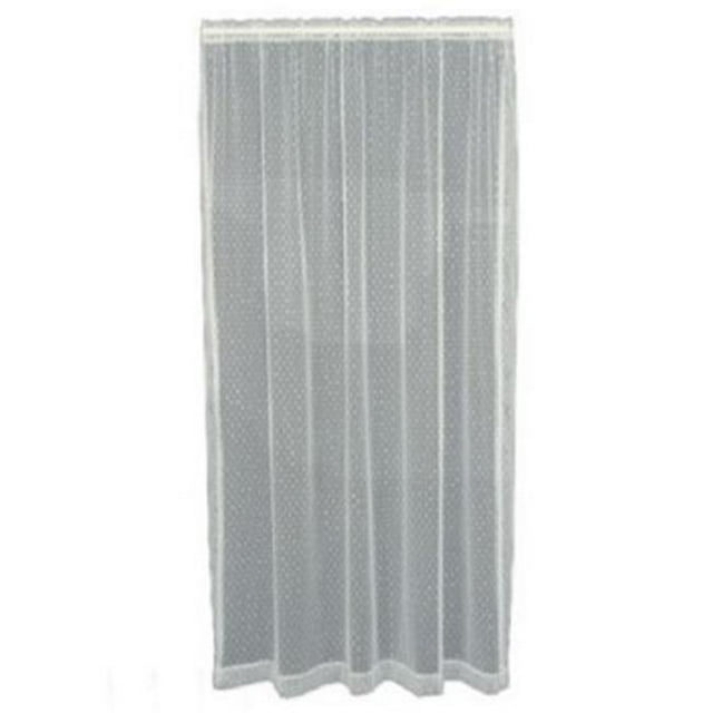 Heritage Lace 8610W-6084 Point D Esprit Panel&44; Blanc - 60 x 84 Po.