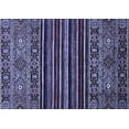 thumbnail image 1 of Ahgly Company Machine Washable Indoor Rectangle Southwestern Blue Country Area Rugs, 7' x 10', 1 of 4