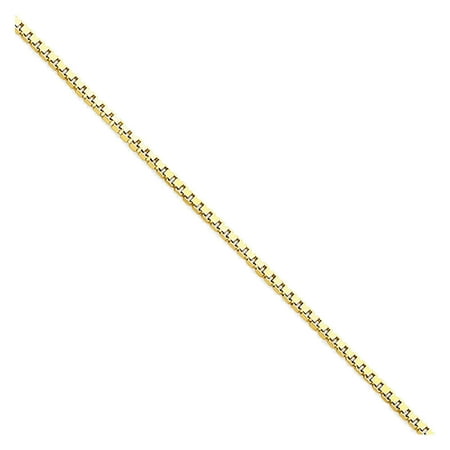 14k Yellow Gold 1 1mm Wide Box Link Anklet Ankle Bracelet 14k Yellow Gold 1 1mm Wide Box Link Anklet Ankle Bracelet