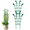 2PCS, variant on Fmxomd 2 Pack Trellis for Potted Plants, Easy to Install Stackable Small Plant Trellis for Indoor & Outdoor, 10.5Inch Climbing Plant Support for Pothos, Houseplants Flower, Hoya, Vine, Ivy