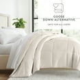 thumbnail image 3 of Breathable Cool Comforter All Season Lightweight Down-Alternative Solid Ivory for King Size Bedding by Comfort Canopy, 3 of 10