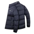 thumbnail image 2 of Chaqueta corta reversible de plumón, ropa de diseñador para hombre, chaqueta acolchada ligera de lujo con relleno de pato para hombre, abrigo cálido de invierno para hombre, 2 of 4