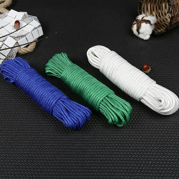 FRCOLOR 30 M Braided Nylon Rope Clothesline Camping Resistant