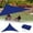 BU2, variante sur Riforla Pare-Soleil Triangle Pare-Soleil 95 % Bloque Auvent pour Patio Jardin Activités Extérieures avec Kit de Fixation Housse de Protection BU2