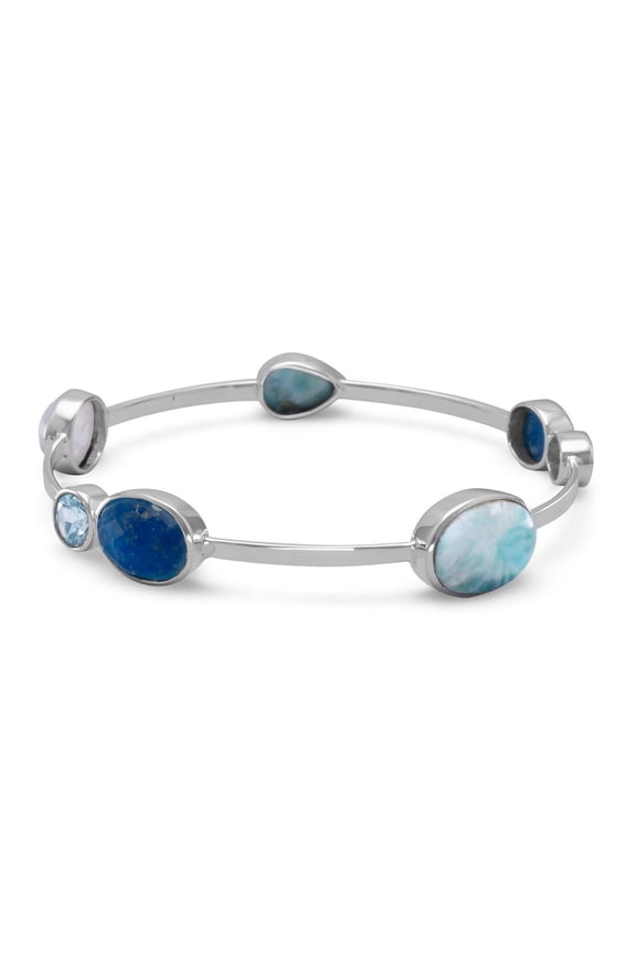 Stackable Multistone Bangle