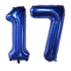 thumbnail image 1 of Globos Número 17 De 40 Pulgadas, Globo Azul Marino, 17 Números, Autosellados Para Decoraciones Y Suministros De Fiesta De Cumpleaños, Decoración De Fiesta De Aniversario (Navyblue17), 1 of 7