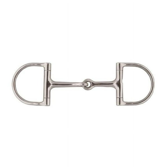 Jacks 25544-5 Jointed Mouth Dee Ring Snaffle Bit - 5 in.