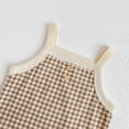 thumbnail image 4 of LYMAYTER ‌Baby Girls Toddlers Spaghetti Strap Bodysuit Sleeveless Cotton One-Piece Summer Pack‌ 3M-24M, 4 of 8