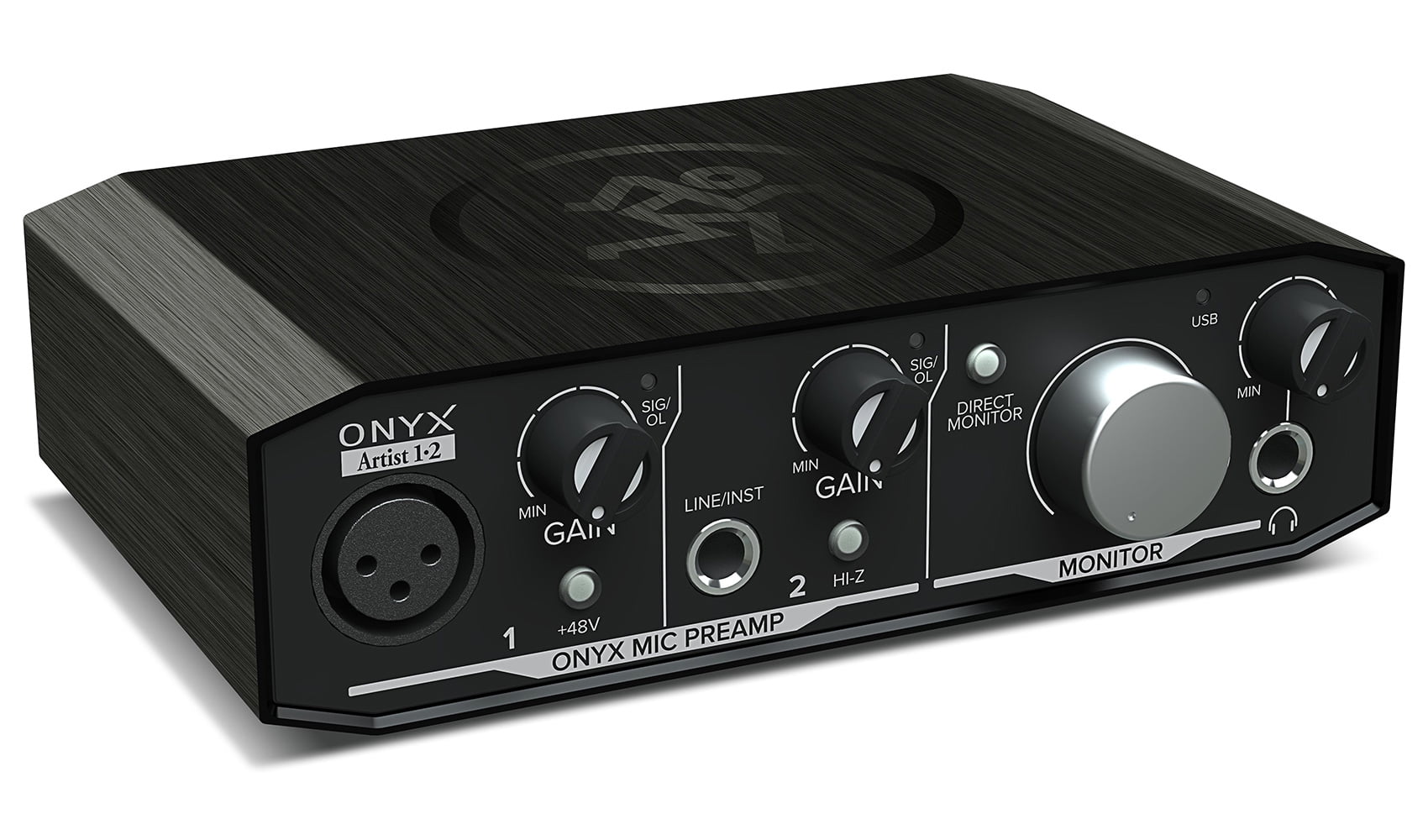 Mackie Onyx Artist 1.2 2x2 USB Audio Recording Studio Interface + (2) XLR Cables