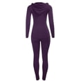thumbnail image 2 of FashionMille High Waisted Super Comfortable And Soft Full Length One Size Fits All 2pc Work Out Leggings And Track Jacket Set, 2 of 4