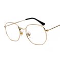 thumbnail image 1 of 7006 Gafas de sol irregulares distintivas de Harajuku Gafas de metal de moda Gafas de sol de estilo literario para hombres y mujeres, 1 of 6