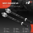 thumbnail image 6 of A-Premium 2Pcs Front Inner Tie Rod End Kit Compatible with Ford Expedition 2007-2014, F-150 2009-2014 & Lincoln Navigator 2007-2014, 6 of 9