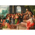 thumbnail image 3 of Workshop of Frans Francken the Younger 18x14 Black Modern Framed Museum Art Print Titled - The Queen of Sheba and King Solomon, 3 of 5