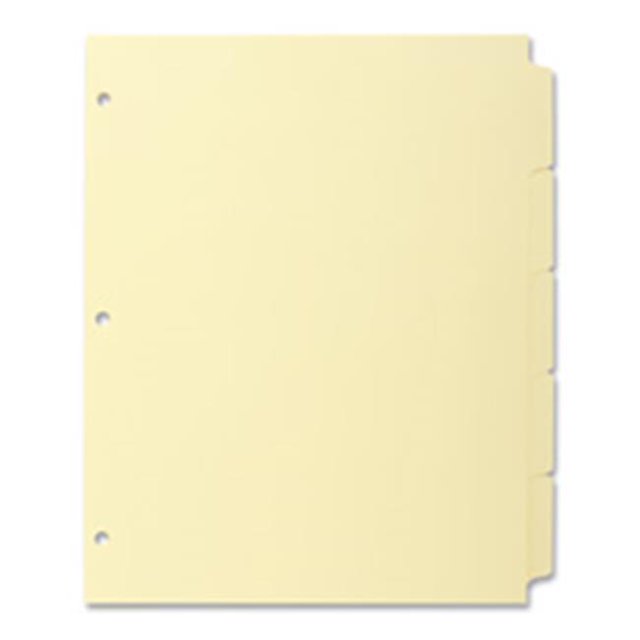 Index des Tabulations Simples- 3HP- 5-Tab- 11in.x8-.50in.- Canari