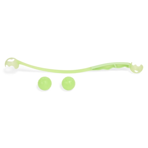 Leaps & Bounds Green Glow in the Dark Ball Launcher Dog Toy, Medium
