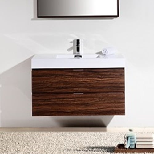Kube Bath Bliss 40 Single Wall Mount Modern Bathroom Vanity Set Com - Reinforced Acrylic Composite Bathroom Sink Kube Bath Bliss 40 Single Wall Mount Modern Bathroom Vanity Set Com - Reinforced Acrylic Composite Bathroom Sink