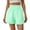 Green, variant on No-Boundaries Style Striped Shorts Women Summer Comfy Lounge Boxer Shorts Ruffle Elastic Waist Sleepwear Bottom Beach Short