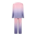 thumbnail image 5 of Viadha Women's Pajama Sets Ladies' Casual Solid Color Casual Top Pants Pajama Set, 5 of 5