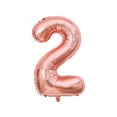 thumbnail image 1 of 40 Inch Rose Gold Digital Helium Balloons Number, Jumbo Foil Helium Balloons for Happy Birthday Party Decorations Baby Shower and Anniversary Event（2 Number）, 1 of 5