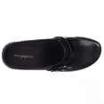 thumbnail image 2 of Womens Easy Spirit Dorlisa Buckle Strap Mule Pumps - Black Leather, 2 of 5