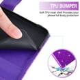 thumbnail image 3 of Asuwish Compatible with TCL 30 XL T701DL Wallet Phone Case and Tempered Glass Screen Protector Flip Credit Card Holder Stand Bling Glitter Cell Cover for 30XL 2022 4G 5G T671G Women Men Purple, 3 of 8