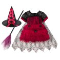 thumbnail image 3 of Disfraz de calabaza de Halloween para niños y niñas, con capa, vestido de tutú para niños pequeños, Cosplay de bruja, espectáculo de escenario escolar, vestido de disfraz de Carnaval, 3 of 5