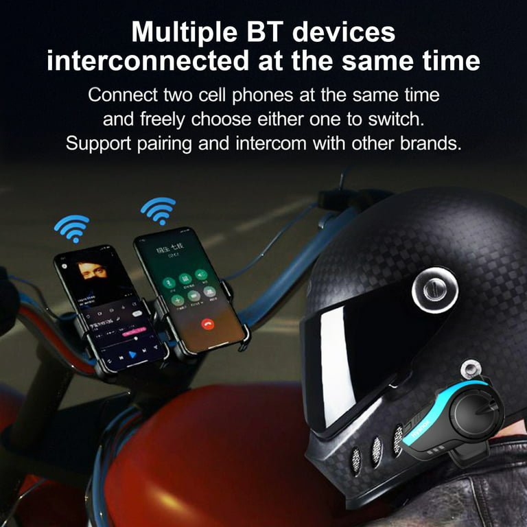 Casque de moto Casque Bluetooth Bt5.0 Intercom Interconnexion
