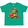 thumbnail image 3 of Inktastic Summer Turtle with Watermelon Boys or Girls Toddler T-Shirt, 3 of 5