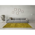 thumbnail image 3 of Ahgly Company Machine Washable Indoor Rectangle Persian Yellow Traditional Area Rugs, 7' x 9', 3 of 4
