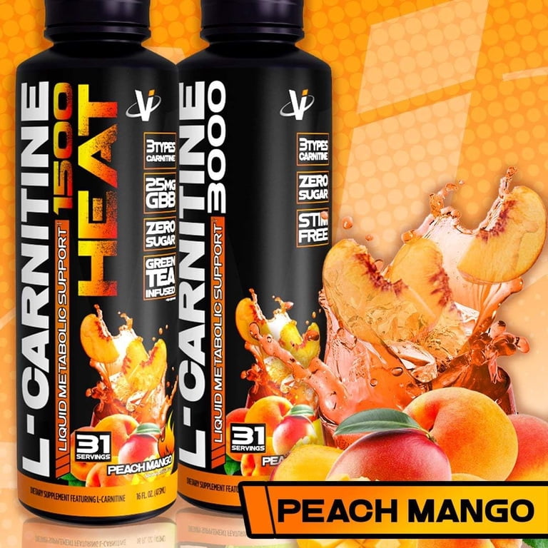 VMI Sports, Liquid L-Carnitine 3000, Peach Mango, 16 fl oz