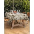 thumbnail image 3 of Outdoor Tablecloth with Umbrella Hole for Patio/Picnic/Party/Camping, Summer Starfish Waterproof Table Cloth Rectangle Table Cover Washable, Coastal Cream Ocean Earthy Tones (52"x 70"), 3 of 9
