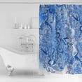 thumbnail image 2 of Chinoiserie Shower Curtain for Bathroom with Hooks 72x84 Inches Polyester Fabric Shower Curtain Sets Washable Bath Curtains Decor Blue and White Porcelain Blue, 2 of 6