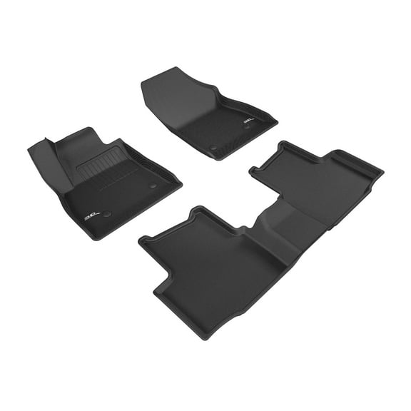3D MAXpider Custom Fit KAGU Floor Mat (BLACK) Compatible with CHEVROLET CRUZE 2016-2019 - Full Set