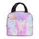 thumbnail image 1 of Balery Purple Sparkling Butterfly Bolsa de Almuerzo Aislada – Caja de Almuerzo con Papel de Aluminio Grueso, Mantiene la Comida Fresca por 4 Horas, 1 of 7
